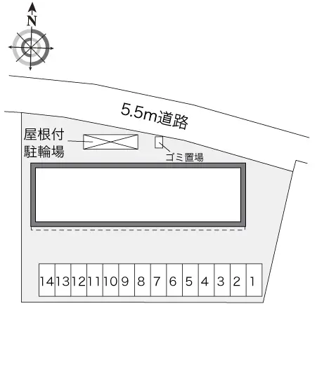 ★手数料０円★松戸市金ケ作　月極駐車場（LP）